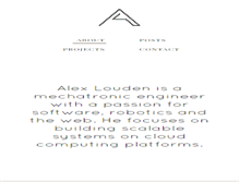 Tablet Screenshot of alexlouden.com